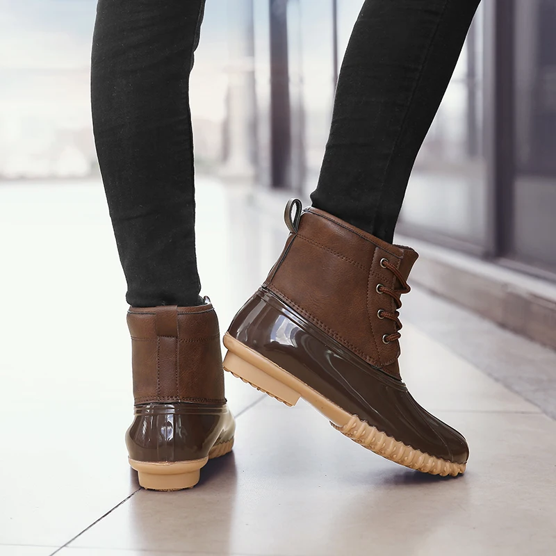 Модный дизайн; коллекция года; Уличная обувь для дождливой погоды; женские зимние ботинки; высококачественные женские ботинки; нескользящая хлопковая обувь; большие размеры 36-41