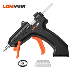 LOMVUM – pistolet à colle thermoélectrique sans fil, thermofusible, chauffe eau haute température, Rechargeable par USB, bâtons de colle 