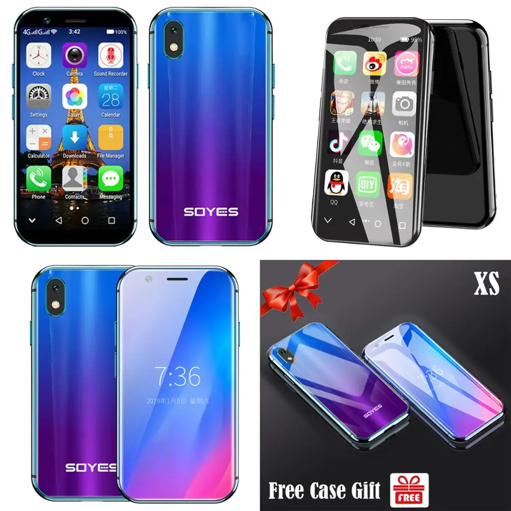 Маленький смартфон SOYES XS 4G Поддержка Google play 3 0 &quotмобильный телефон android 6