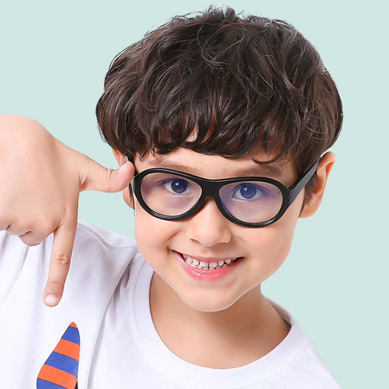 2020 Round Anti-blue Light Kids Glasses Children Boy Girl Blocking Filter Reduces Digital Eye Strain Computer Eyeglasse UV400 | Аксессуары