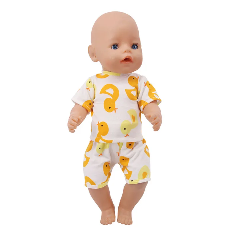 Coelho bonito Imprimir Set 10 pcs Boneca Roupas Acessórios Para 18 Polegada  American & 43Cm Reborn Baby Doll Toy Nossa Geração Meninas Presentes -  AliExpress
