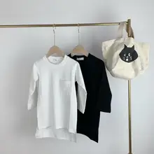 Платье в Корейском стиле для девочек модные осенние хлопковые платья для девочек 2-8 лет PZ751