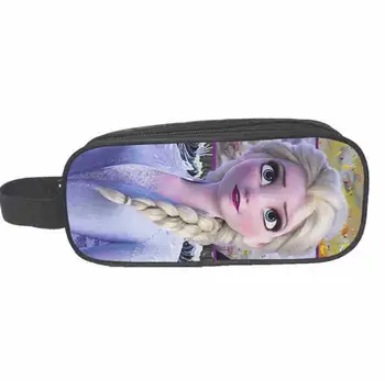 

New Girl Cartoon Pencil Case Bag School Pouches Children Student Pen Bag Elsa Anna Kids Purse Wallet