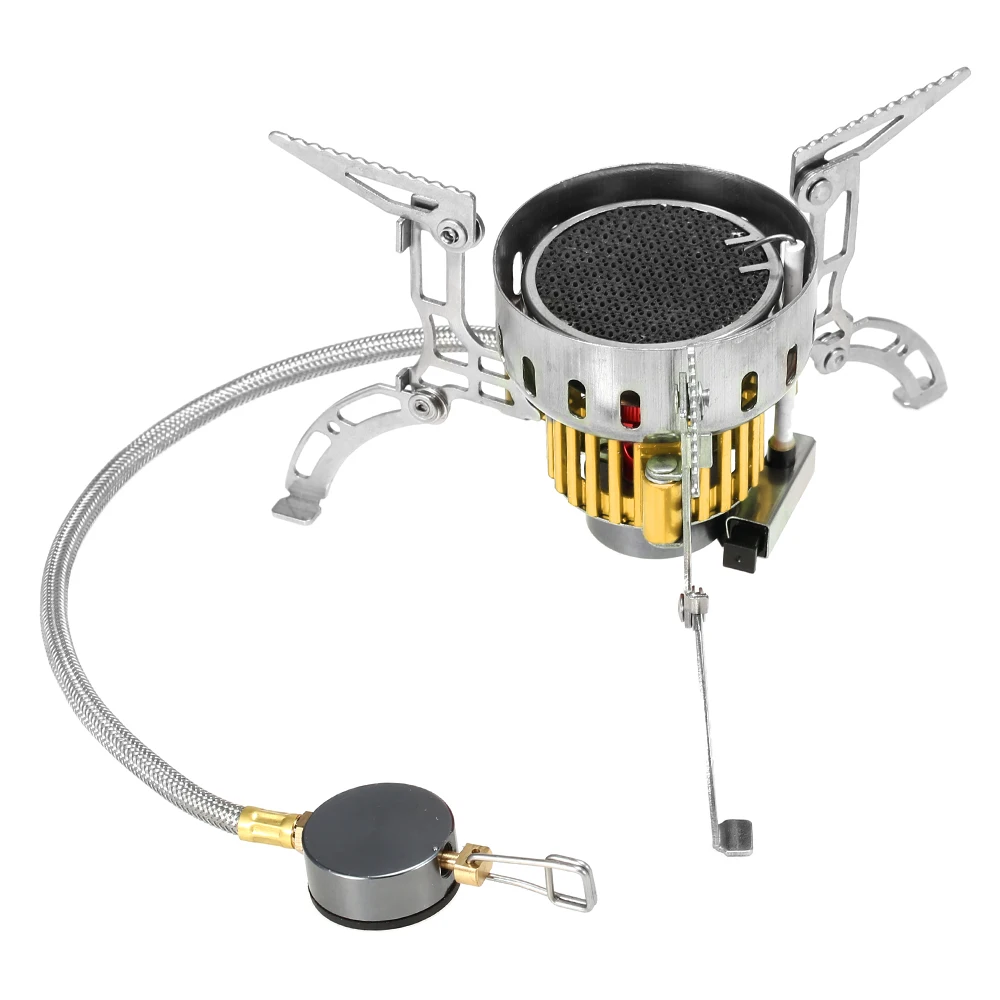 

Outdoor Infrared Camping Stove Ultralight Portable Furnace Collapsible Windproof Gas Stove Mini Burner for Cookout Picnic Hiking
