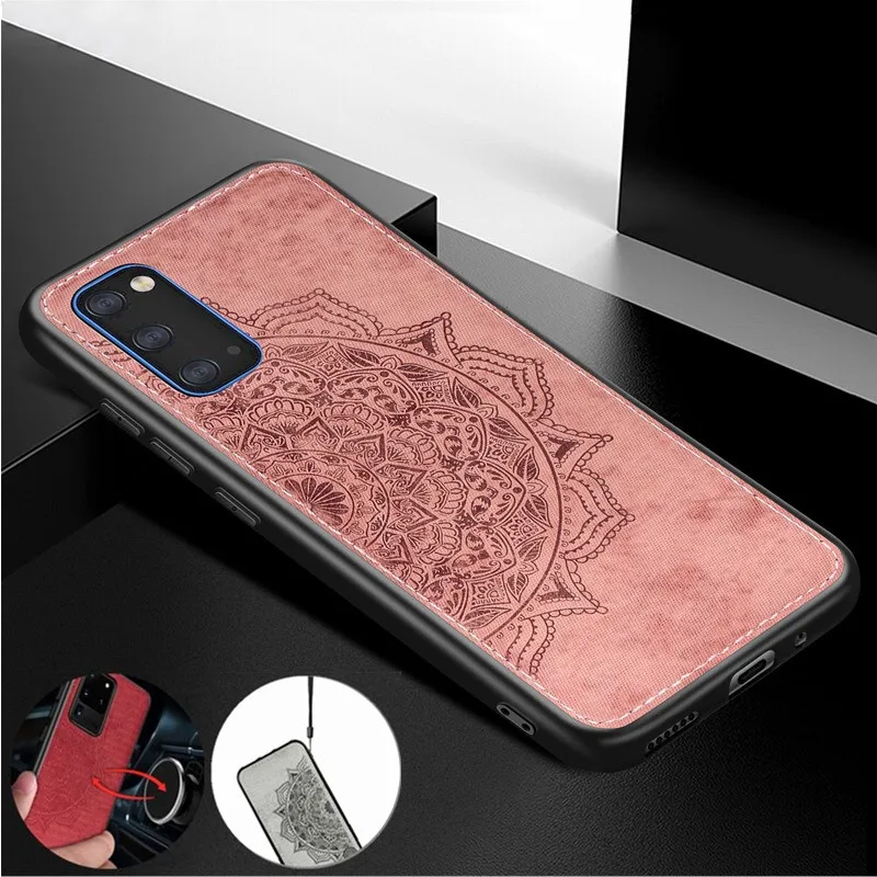 Datura Cloth Fabric Case For Samsung Galaxy A91 Mandala for A 91 Magnet Car Phone Cover | Мобильные телефоны и аксессуары