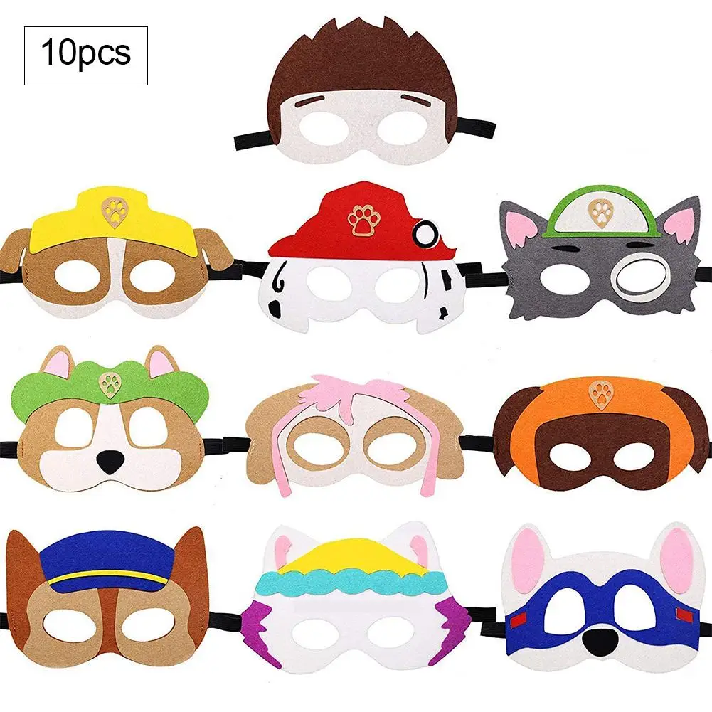 

Halloween Felt Mask Barking Team Mask Eye Children's Day Parent-child Prom Dress Play For Birthday Paw Dog Patrol Mask