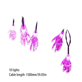 

1.5M 10 Lights String LED Halloween Skull DIY Pumpkin Light String Battery led Garland Wedding Halloween Party Decoration