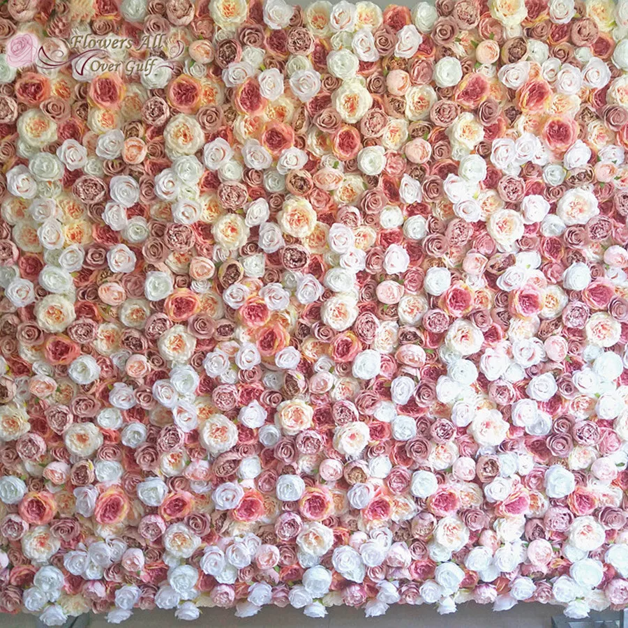 3D Искусственные цветы настенные панели Свадебные искусственный цветок для декорирования стены Свадебные фон бегуны домашний декор GY730