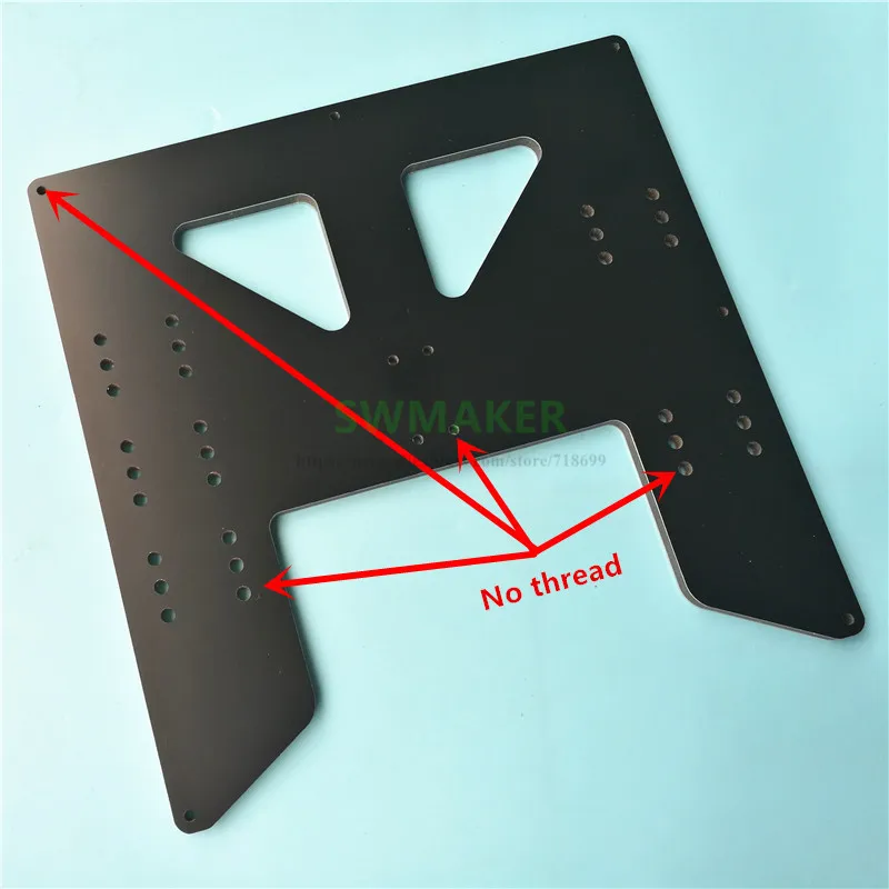 Cena SWMAKER nowy Anet A8 A6 aktualizacja drukarki 3D 6MM aluminiowa płyta kompozytowa y carriage upgrade płyta podgrzewane łóżko wsparcie RJ4JP 01 08