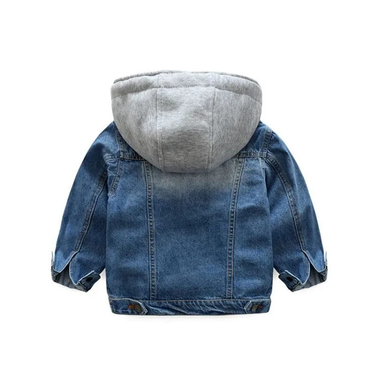 

BOY'S Fashion Jacket Coat Fold-down Collar Jacket Autumn Clothing Spring And Autumn Children New Style Childrenswear Baby Hooded