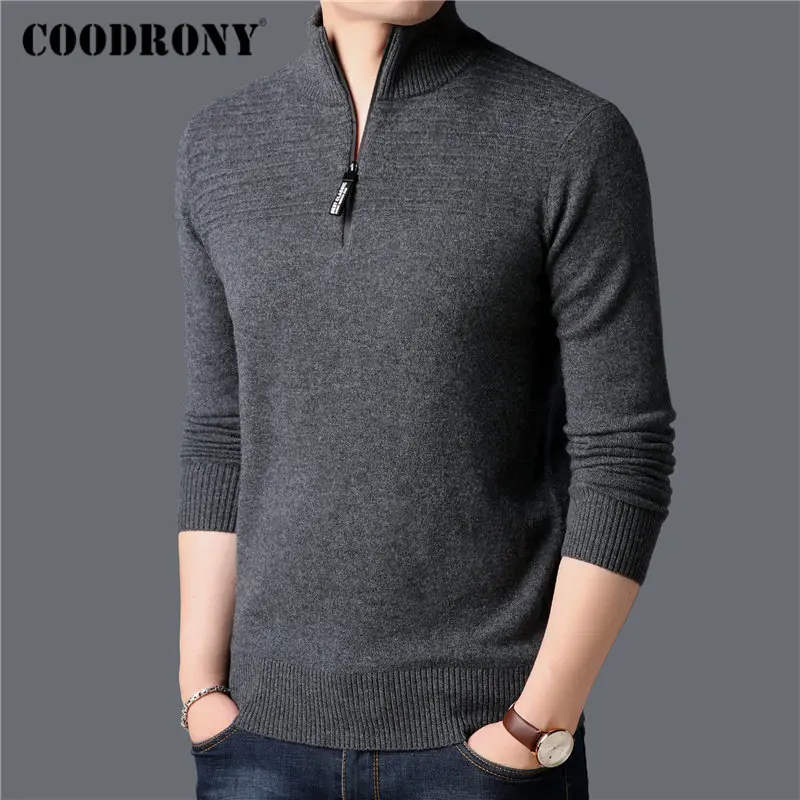 COODRONY Brand Sweater Men Fashion Turtleneck Pull Homme 100% Merino Wool Pullover Men 2019 New Winter Thick Warm Sweaters 93040 COODRONY Brand Sweater Men Fashion Turtleneck Pull Homme 100% Merino Wool Pullover Men 2019 New Winter Thick Warm Sweaters 93040