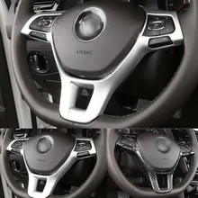 Авто Крышка рулевого колеса, отделка рулевого колеса для volkswagen passat B8, ABS хром, авто аксессуары, 1 шт