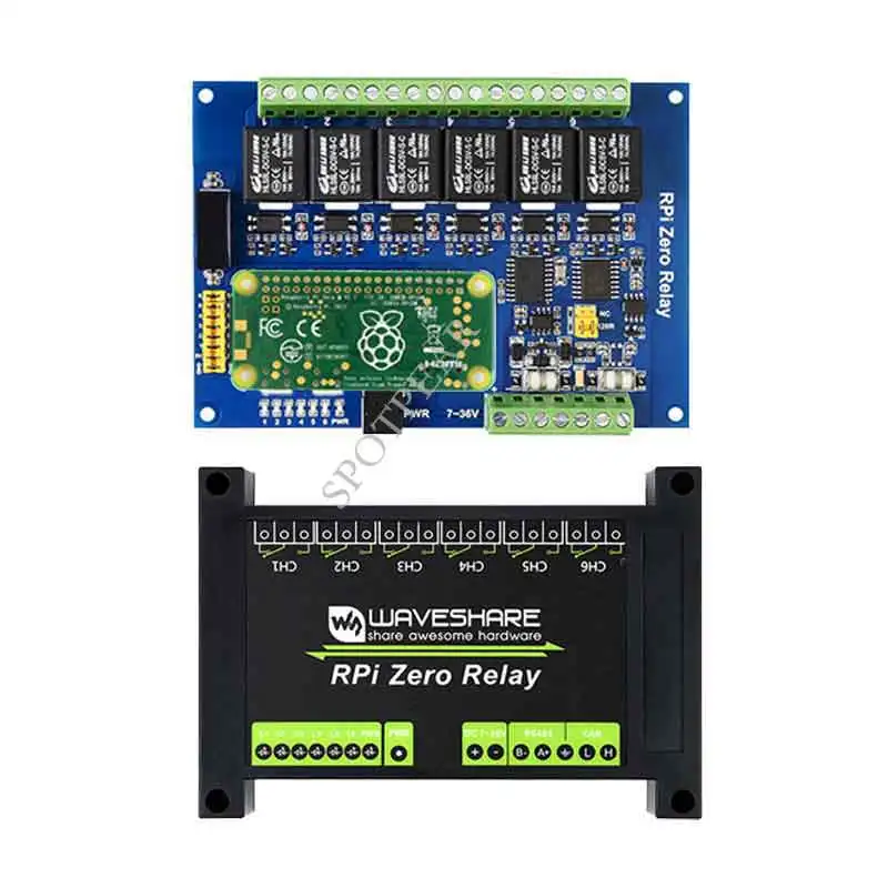 Modbus Raspberry Pi Raspberry Pi Modbus Módulo Industrial, módulo de relé de 6 vias, RS485 ...