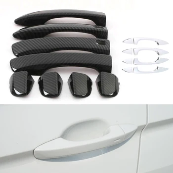 

Chrome Door Handle Covers For Volkswagen Tiguan MK2 2017 2018 2019 2020 Accssories Carbon Look Styling