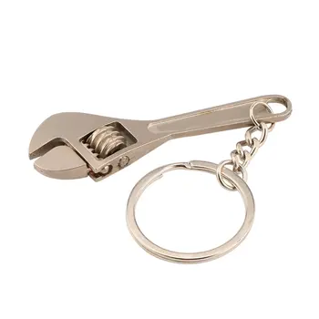 

1pcs Mini Metal Adjustable Tool Wrench Spanner Key Chain Ring Keyring