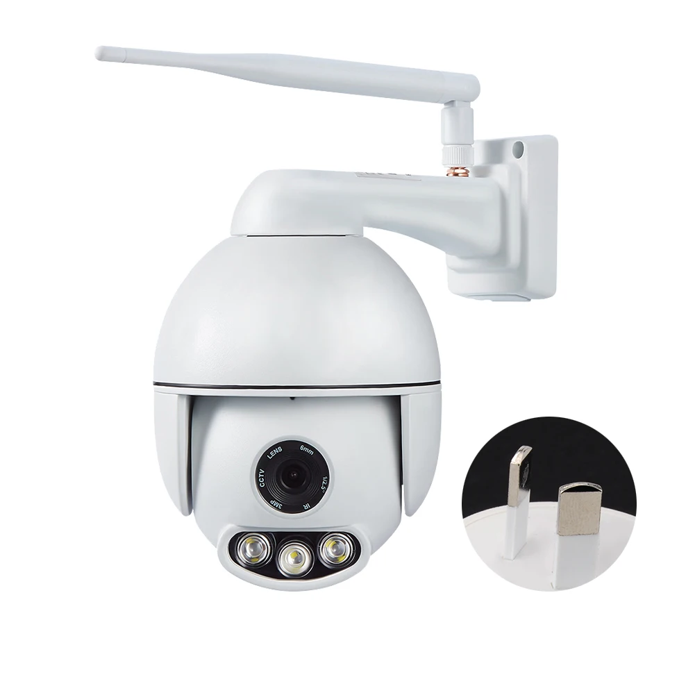 

ABS Rotatable IP Camera 4X Zoom 50M 1080P Outdoor Remote Control Home Motion Detection Wireless WiFi Waterproof HD Night Vision