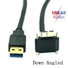 90 Degree Right Left Up Down Angled Micro B USB 3.0 Lock Screw Mount to USB3.0 A Type Male Data cable for Nikon D800 D800E D810 ► Photo 3/6