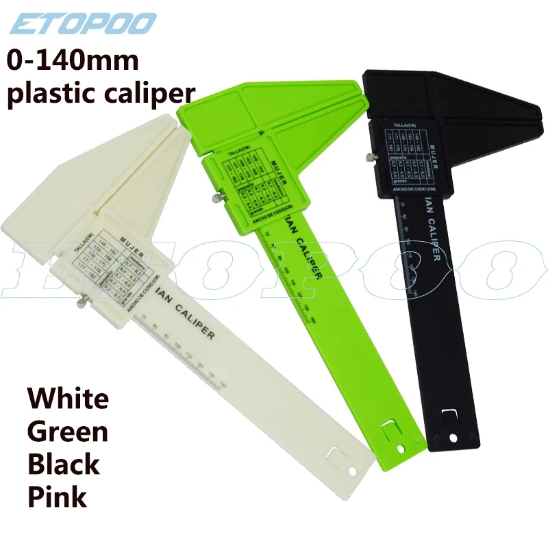 0-140mm plastic caliper antropometer elbow ruler vitruvian caliper Antropometro medical vernier for elbow