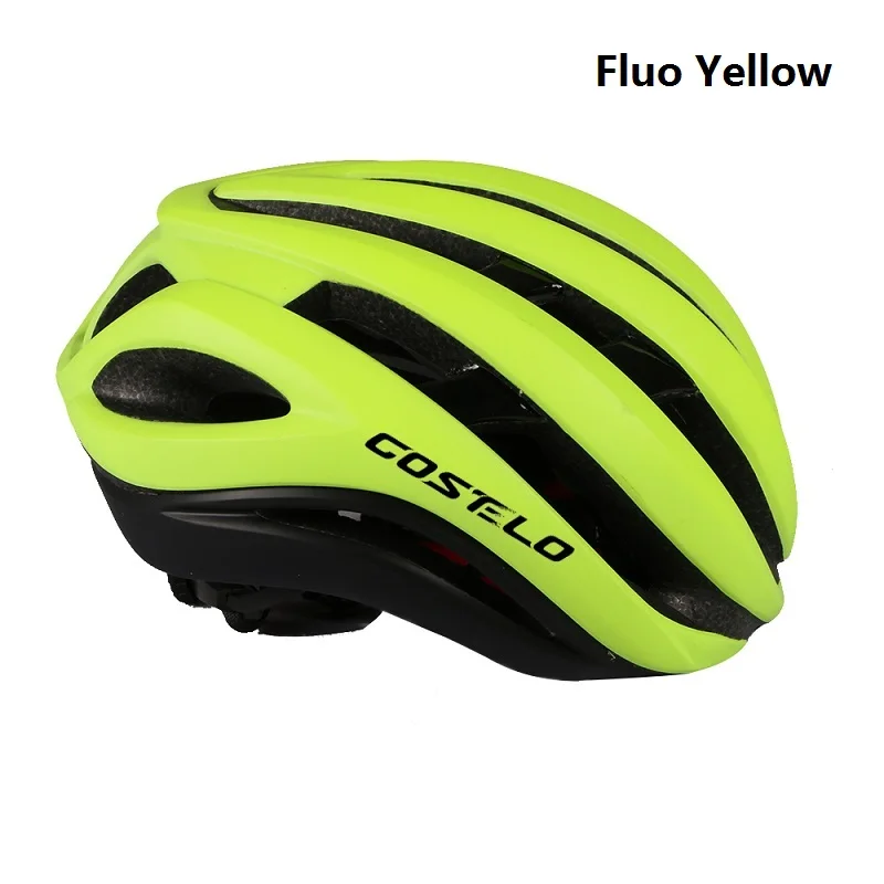 Costelo циркуляция воздуха шлем гоночный мотоцикл Аэродинамика Ветер шлем для мужчин Спорт Аэро велосипедный шлем - Цвет: Fluo Yellow