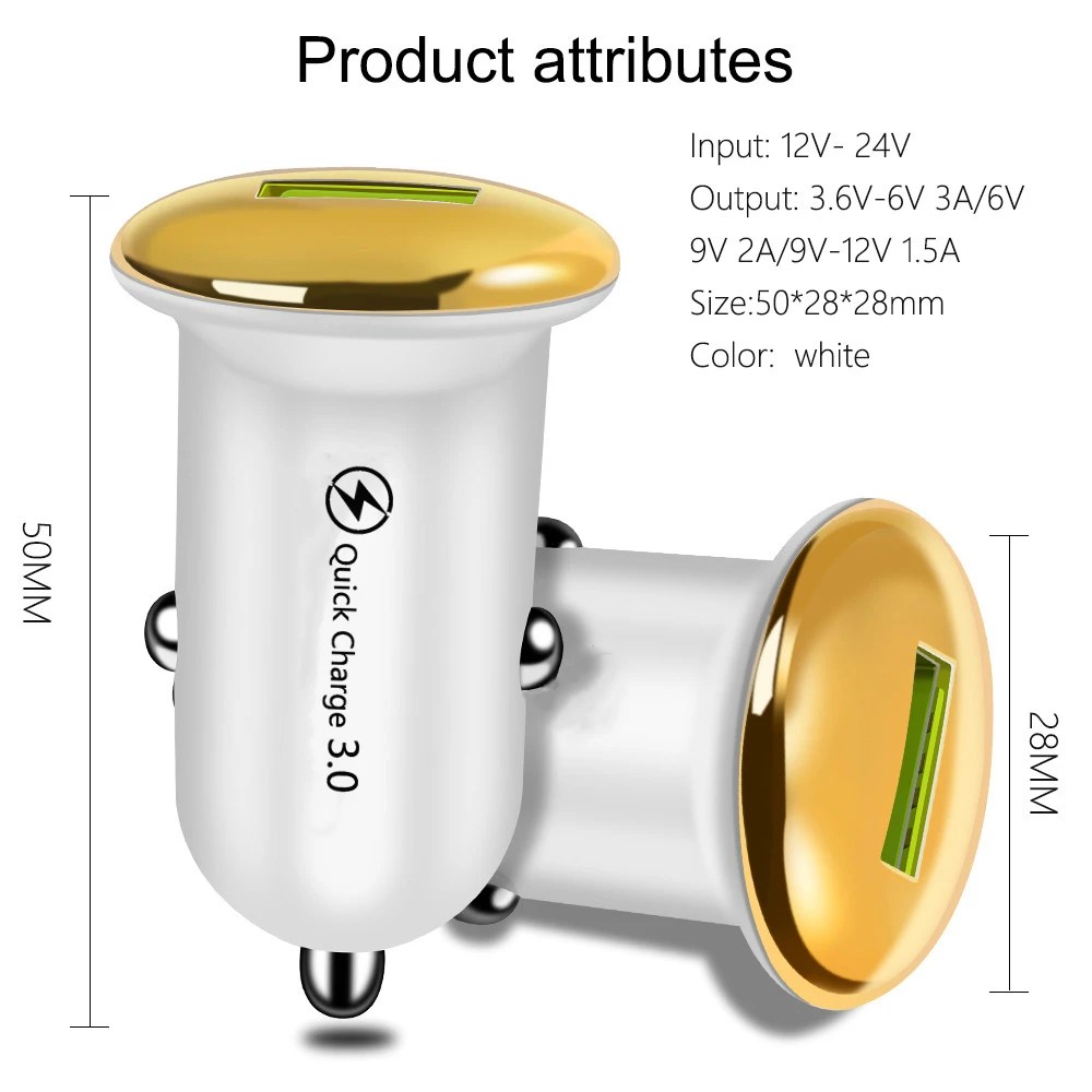 Автомобильное зарядное устройство Quick Charge 3,0 QC 3,0 Быстрая Зарядка адаптер USB Автомобильное зарядное устройство для iphone 11 Pro Max XR huawei зарядное устройство для мобильных телефонов