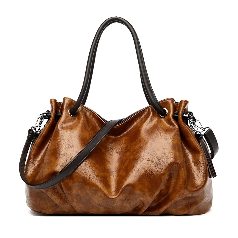 Grote Vrouwen Tassen Echt Lederen Tassen voor Vrouwen Handtas Tote Grote Size Boodschappentas Eenvoudige Schouder Messenger Crossbody Bag Grote Vrouwen Tassen Echt Lederen Tassen voor Vrouwen Handtas Tote Grote Size Boodschappentas Eenvoudige Schouder Messenger Crossbody Bag