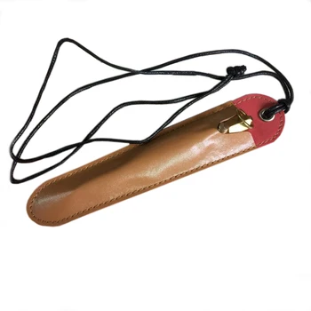

New Hanging Pen Bag Handmade PU Leather Single Pen Bag