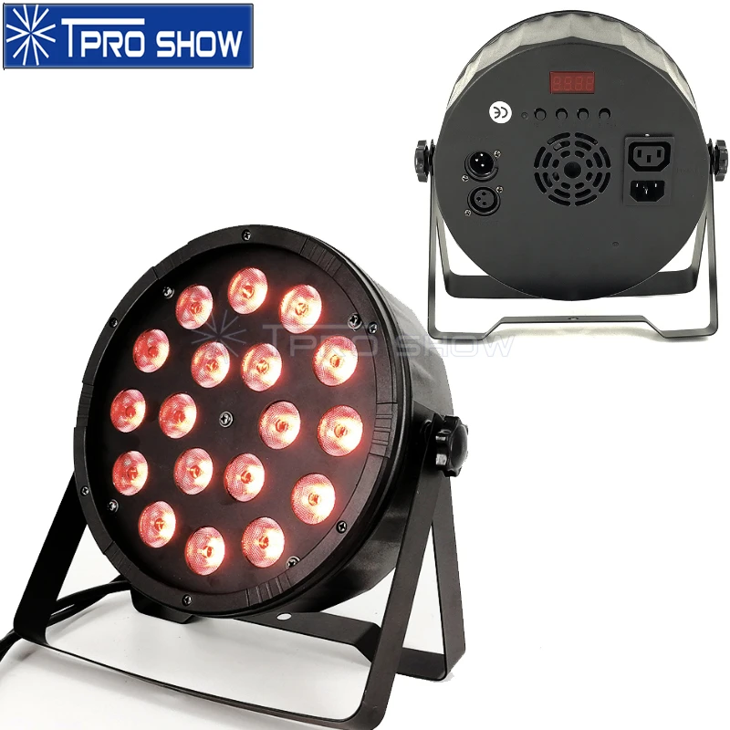 

RGBW LED Par Light 18x12W Flat DJ Light Equipment Dmx Stage Lighting Effect For Wedding Party Club 18x3W Slim Par LED RGB Option