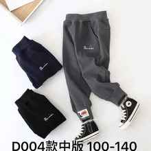 Корейский стиль, Детские цельнокроеные вельветовые повседневные штаны для детей возрастом от 19 лет, зимний стиль, для детей, fa guo rong, с вышитыми надписями