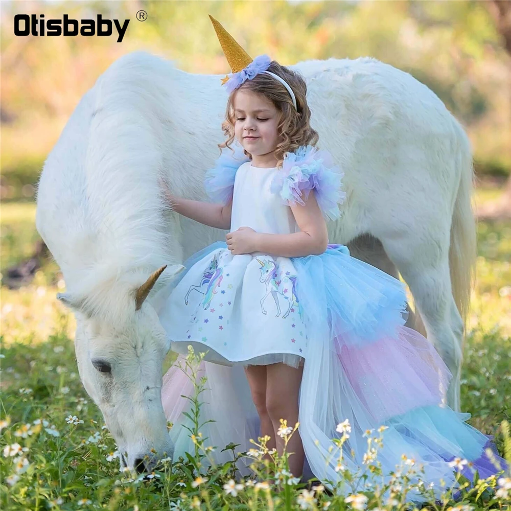 unicorn birthday girl dress