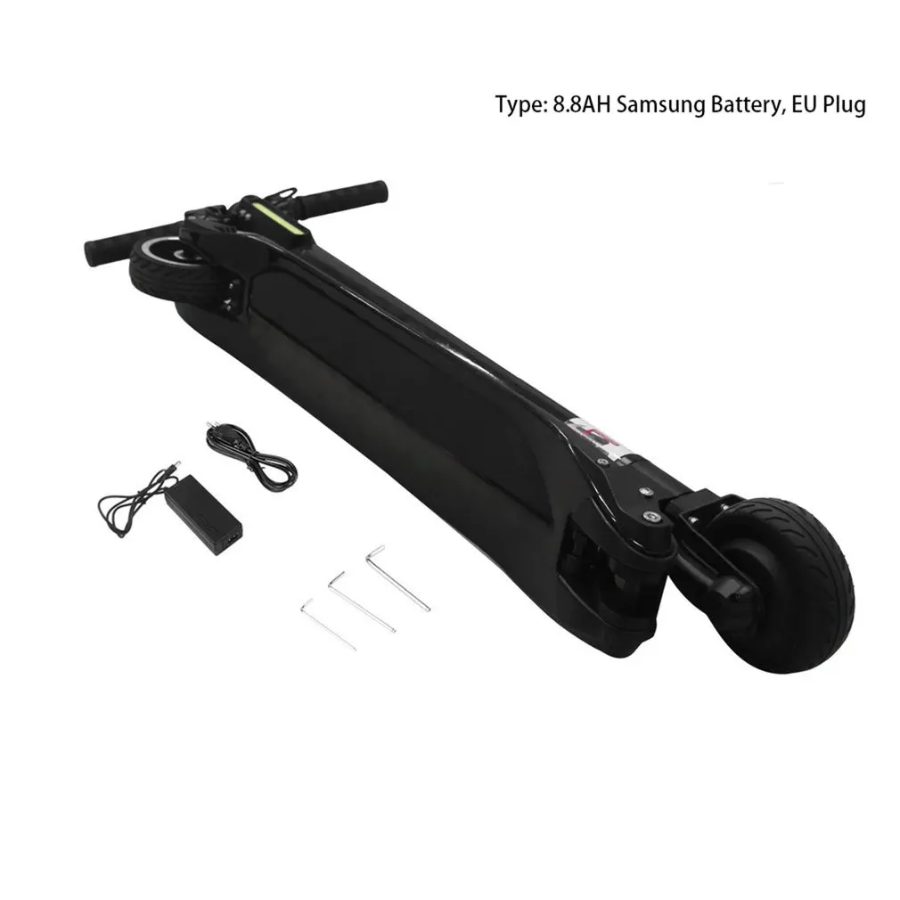 Ultra Light Carbon Fiber Portable Foldable Electric Scooter With Two Wheels Fast Speed Skateboard W