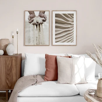 

Abstract Sand Desert Autumn Flower Nature Scenery Nordic Canvas Poster Print Painting Wall Art Landscape Picture Home Decoration