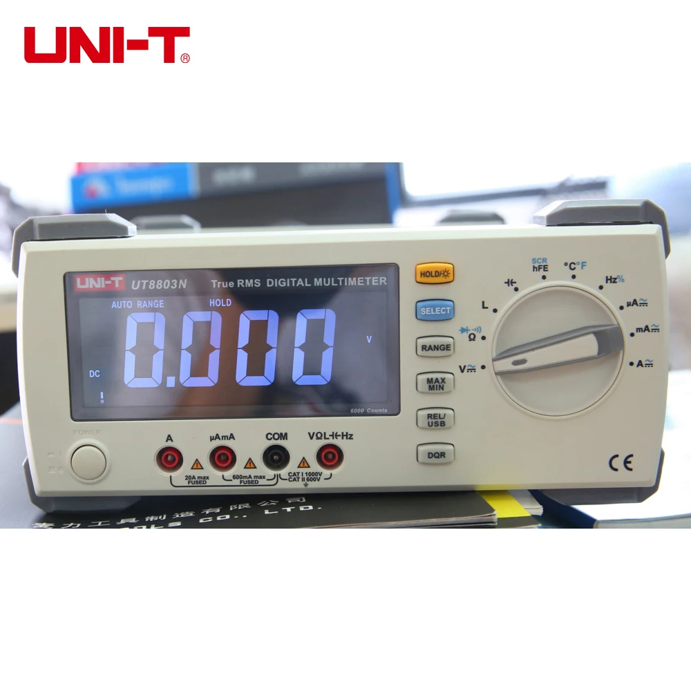UNI T UT8803N Настольный верхний мультиметр DMM True RMS EBTN DCV/ACV/DCA/ACA Омметр индуктивность