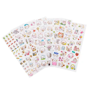 

6 Pcs/lot Cute Big Ear Dog PVC Sticker Child Diy Decoration Sticky Album Diary Scrapbooking Stationery Sticker