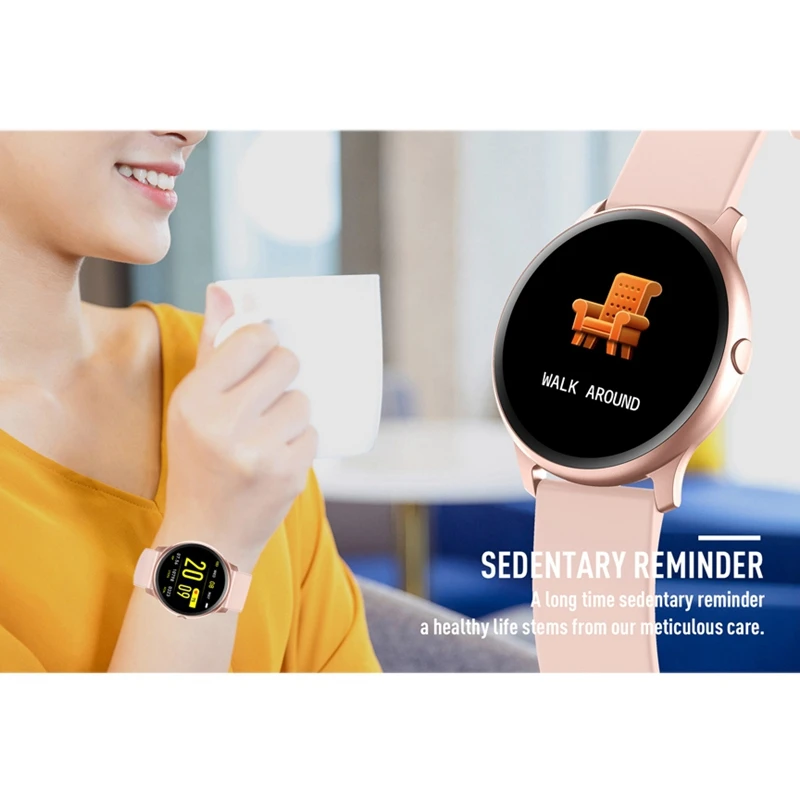 BESTKw19 Men Smartwatch Waterproof Wearable Device Heart Rate Monitor Color Display Sports Women Smart Watch for Ios Samsung Pk