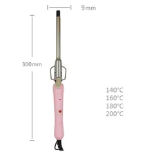 9 мм Электрический инструмент для завивки волос Салон Керамический щипцы для завивки палочка