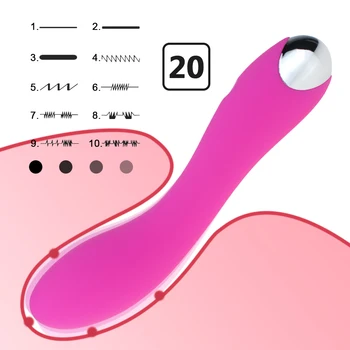 Waterproof Vibrator G Spot Vibrator for Women Strong Vibration Rechargeable Personal Vibrator for Effortless Insertion- Ideal 3