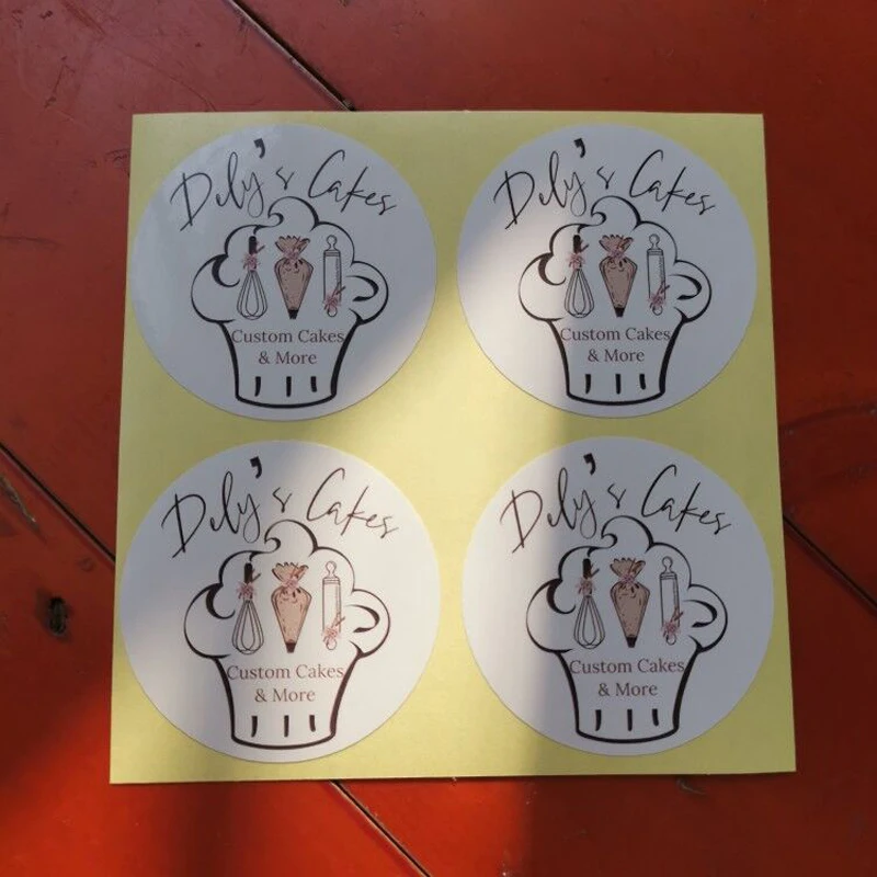 Kids Stickers 1000PCS Sticker Person Stickers For Cake package personalized stickers Clear transparent kraft adhesive round