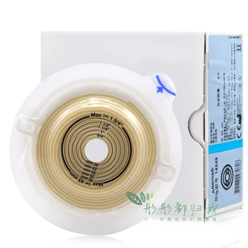 

14249 two-piece Disposable ostomy pouch with base transparent convex ostomy bag 5 pcs