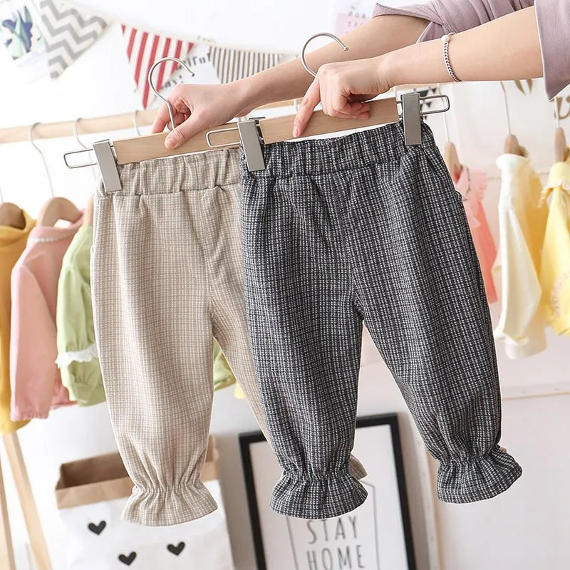 Мода 2020 весенние штаны для девочек младенцев одежда детей ясельного возраста