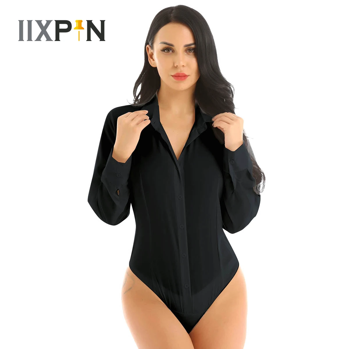 Elegant Bodysuits Female Fashion 2020 Long Sleeve Body Shirts Women Formal Office Lady White Blouses Plus Size Rompers Clothes green bodysuit