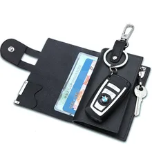 Кошелек для ключей из натуральной кожи для мужчин и женщин, держатель для ключей, органайзер, сумка из коровьей кожи, сумка для ключей, бумажник ключница, чехол для ключей, мини-сумка для карт