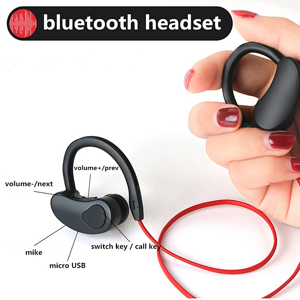 XEDAIN Bluetooth наушники Водонепроницаемые беспроводные Спортивные басы с микрофоном