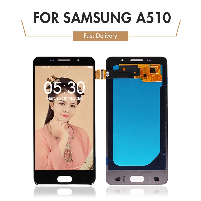 10 шт./лот oled-дисплей для samsung Galaxy A5 2016 A510 ЖК-дисплей с сенсорным экраном в сборе