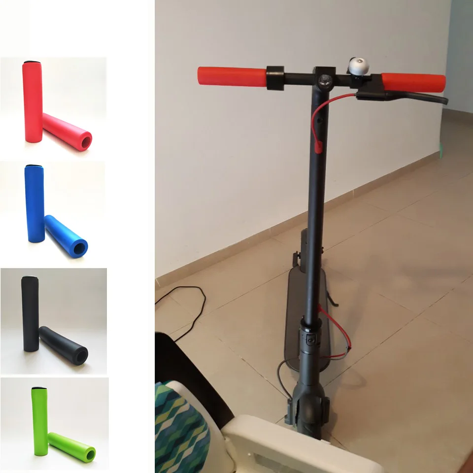 

Silicone Handlebar Soft Ultralight Grips Anti-skid Shock-absorbing Bike Grips Part for Xiaomi Mijia M365 Electric Scooter