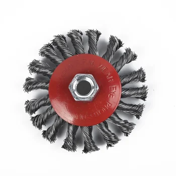 

1 Piece Twisting Knot Steel Wire Wheel Brushes Wheel Cup Brush For Angle Grinder Twisted Metals Wavy Wire Brush Power Tools