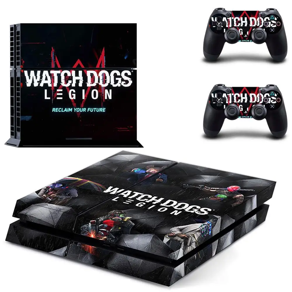 Watch Dogs Легион PS4 кожи Стикеры наклейка для DualShock Игровые приставки 4 консоли и 2
