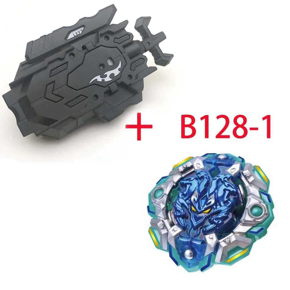Волчок Beyblade Burst B-73 B-74 с пусковым устройством Bayblade Bey Blade металл пластик Fusion 4d Подарочные игрушки для детей - Цвет: B128-1