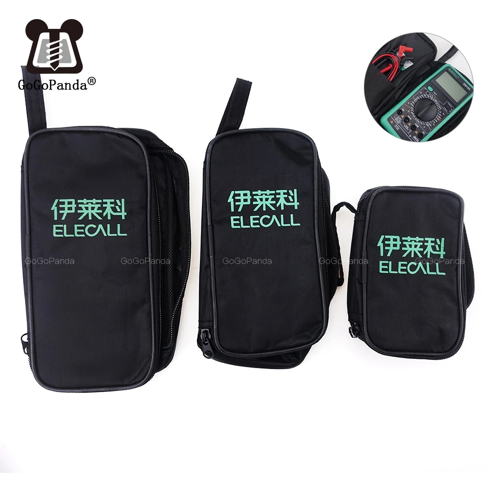 backpack tool bag Free Shipping 1 Piece Multimeters Storage Bag Mini Middle Large  For Small Accessories Midget Tester Black Durable tool chest workbench