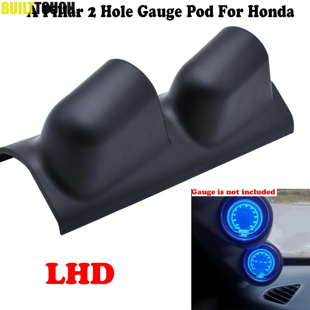 52mm 2A Pillar Hole Car Gauge Pod Dashboard Meter Cup For Honda Accord Civic TypeR EK3 Del Sol