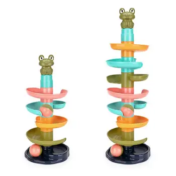 

Marble Run Toy DIY Construction Marble Race Run Track Building Blocks Kids Maze Ball Roll Toys Christmas Gift